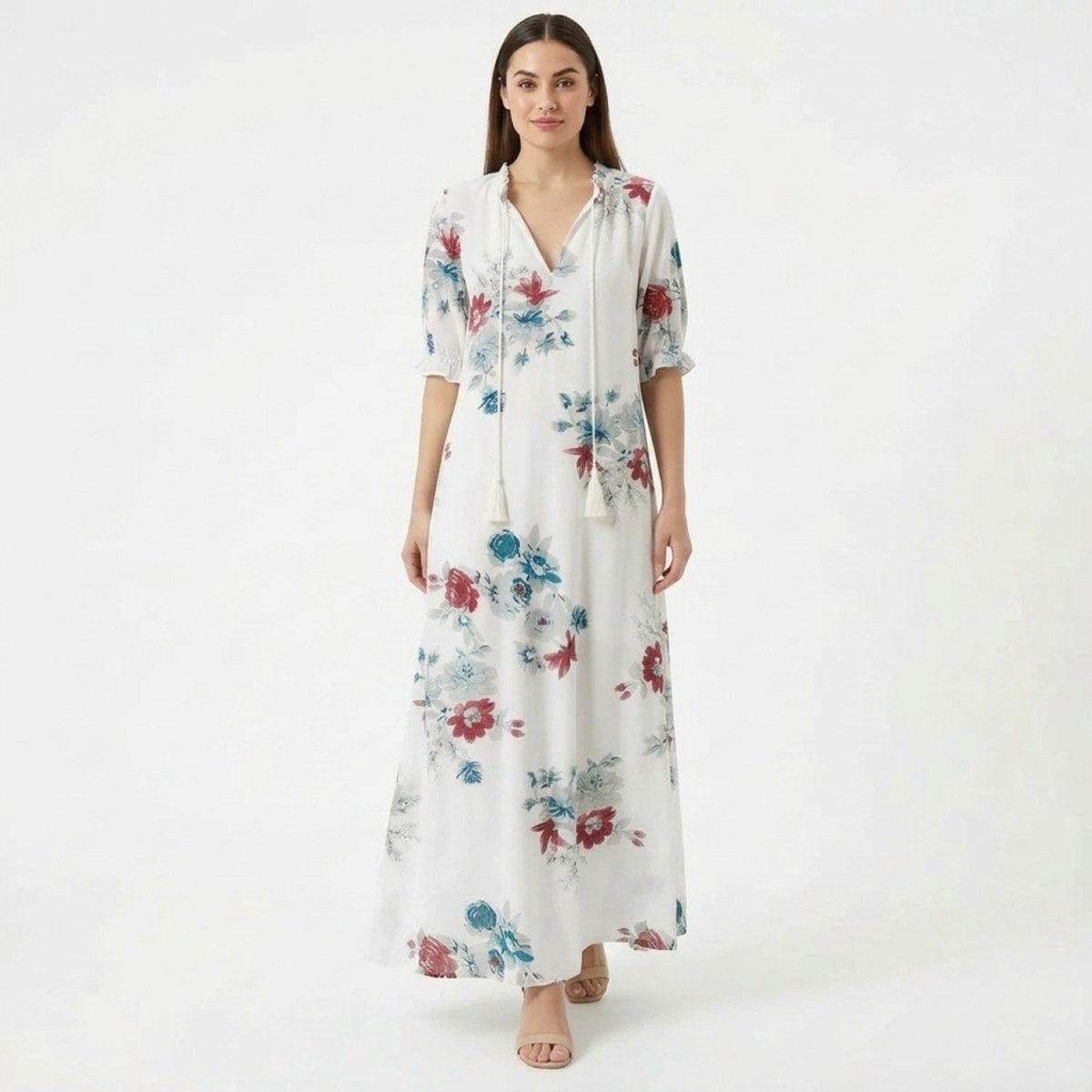 Floral Boho Maxi Dress - Maxi Dress - Wild Eye Vision