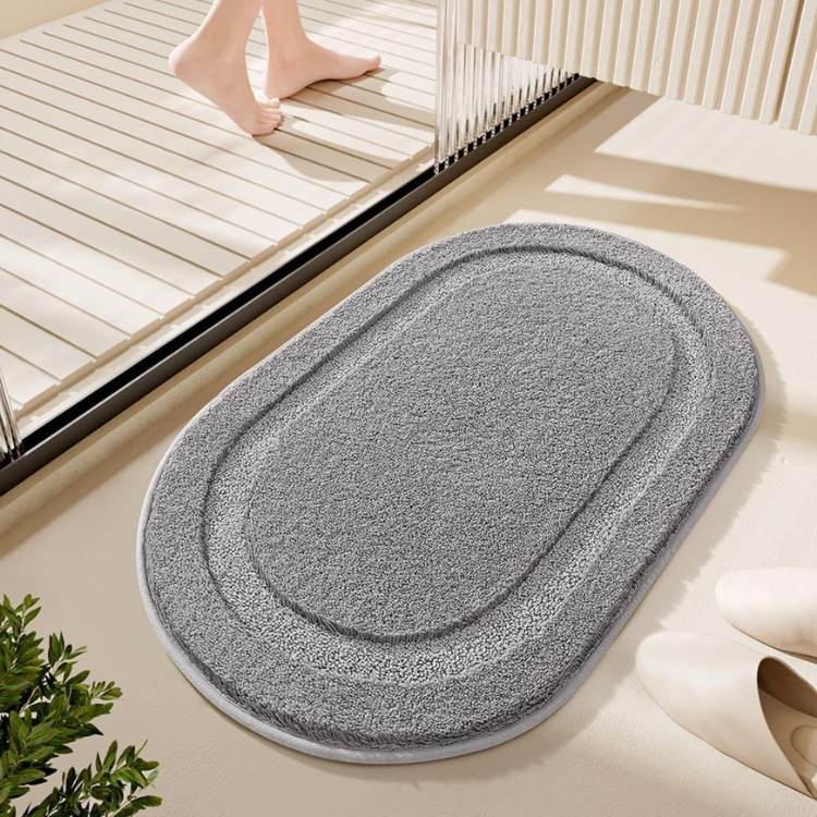 FluffNest Plush Oval Bath Mat - Bath Mat - Wild Eye Vision