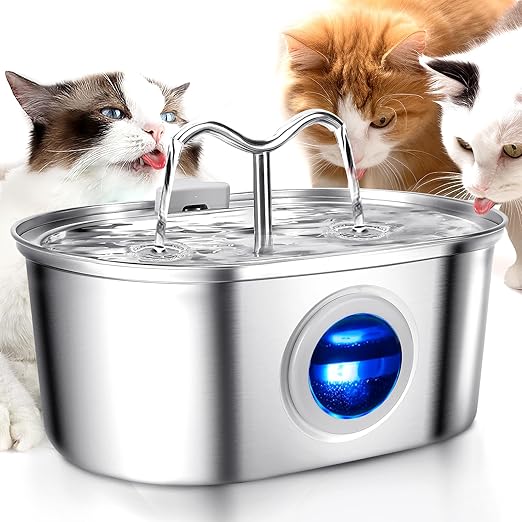 FreshFlow Silent Hydration Cat Fountain - Cat Fountain - Wild Eye Vision