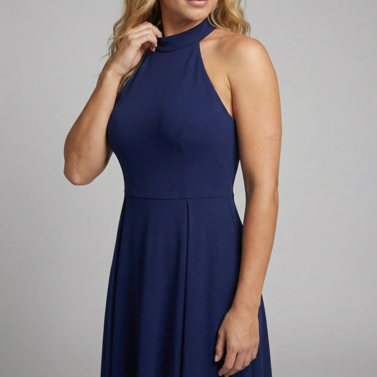 High Neck Slit Maxi Dress - Maxi Dress - Wild Eye Vision