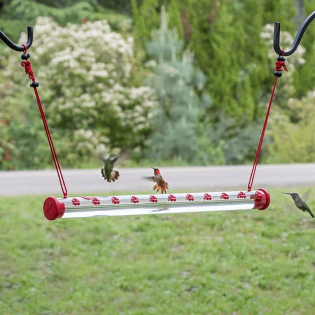 HoverBloom – 20 - Port Hanging Hummingbird Feeder - Bird Feeder - Wild Eye Vision