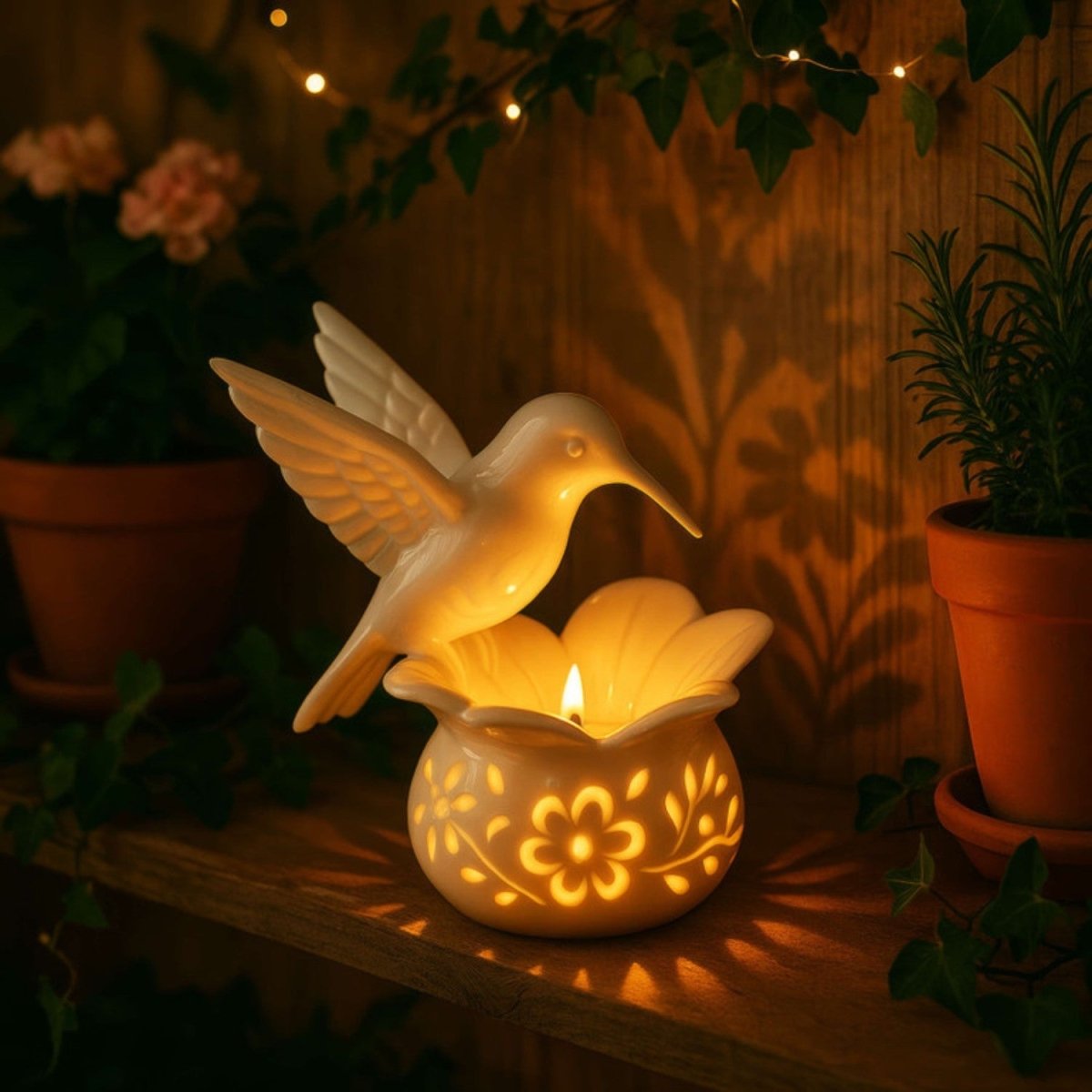 Hummingbird Glow Candle Lamp - Table Lamp - Wild Eye Vision
