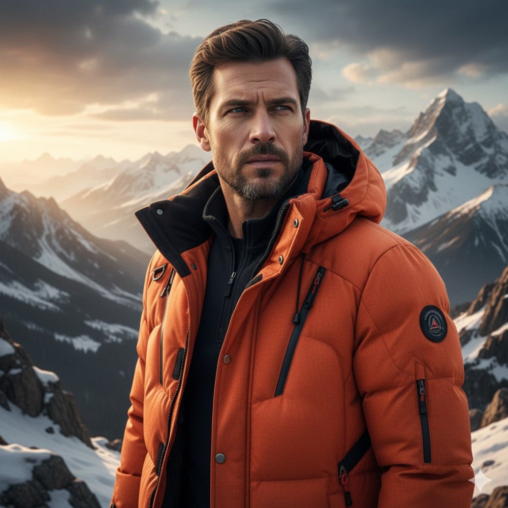 Insulated Puffer Jacket with Hood - Men's Puffer Jacket - Wild Eye Vision