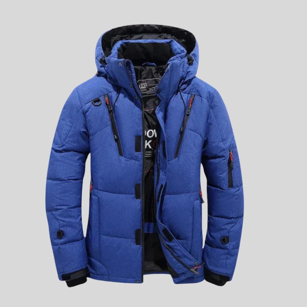 Insulated Puffer Jacket with Hood - Men's Puffer Jacket - Wild Eye Vision