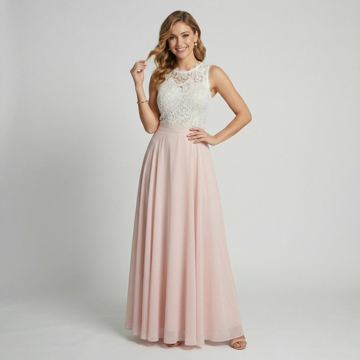 Lace Top Maxi Dress - Maxi Dress - Wild Eye Vision