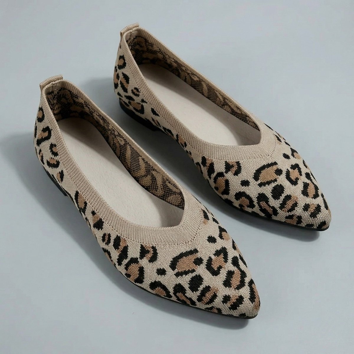 Leopard Print Comfort Flats - Orthopedic Slippers - Wild Eye Vision