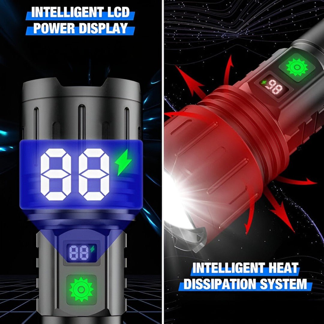 LumaBeam – 100,000 Lumen Rechargeable LED Flashlight with Power Bank & Waterproof Design - Flashlight - Wild Eye Vision
