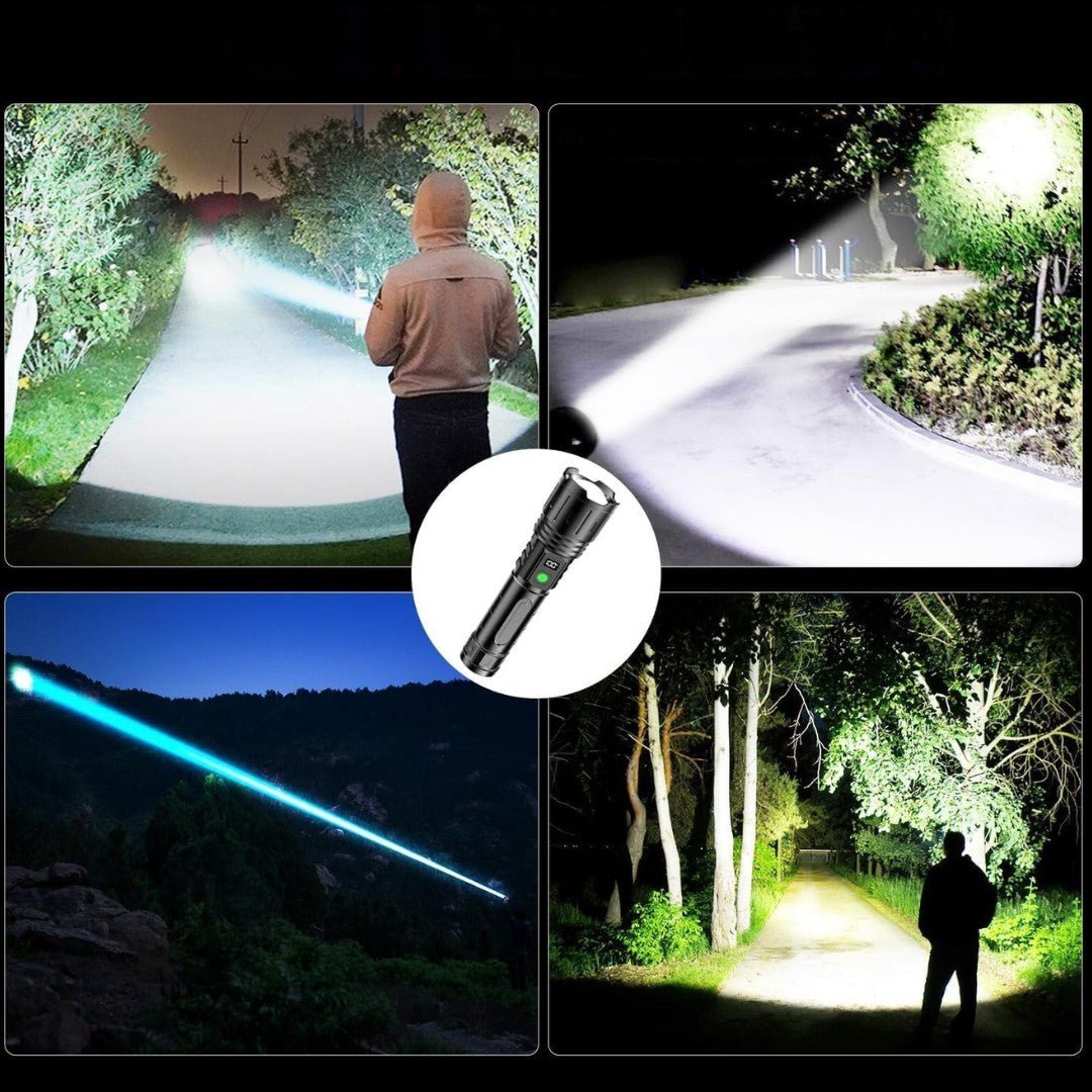 LumaBeam – 100,000 Lumen Rechargeable LED Flashlight with Power Bank & Waterproof Design - Flashlight - Wild Eye Vision