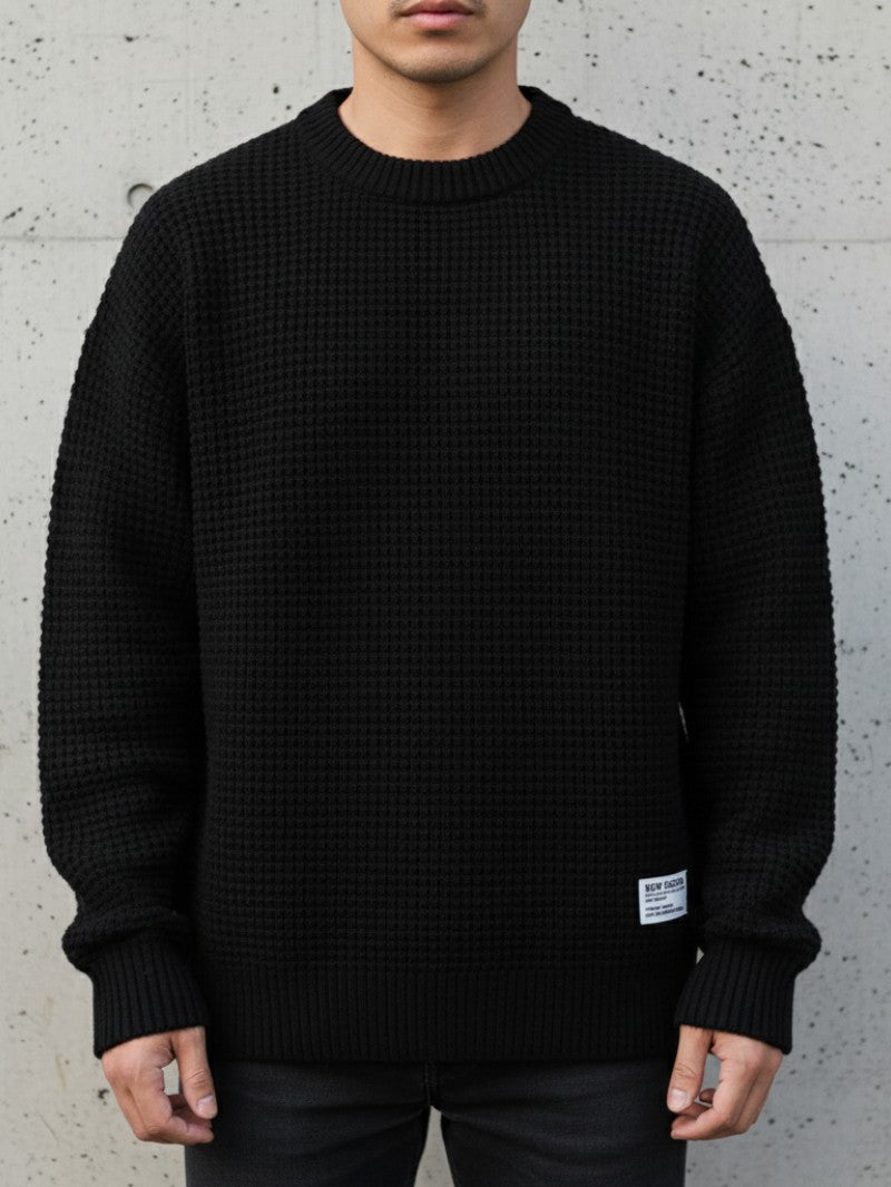 Men’s Classic Knit Crew Neck Jumper - Men Knitted Jumper - Wild Eye Vision