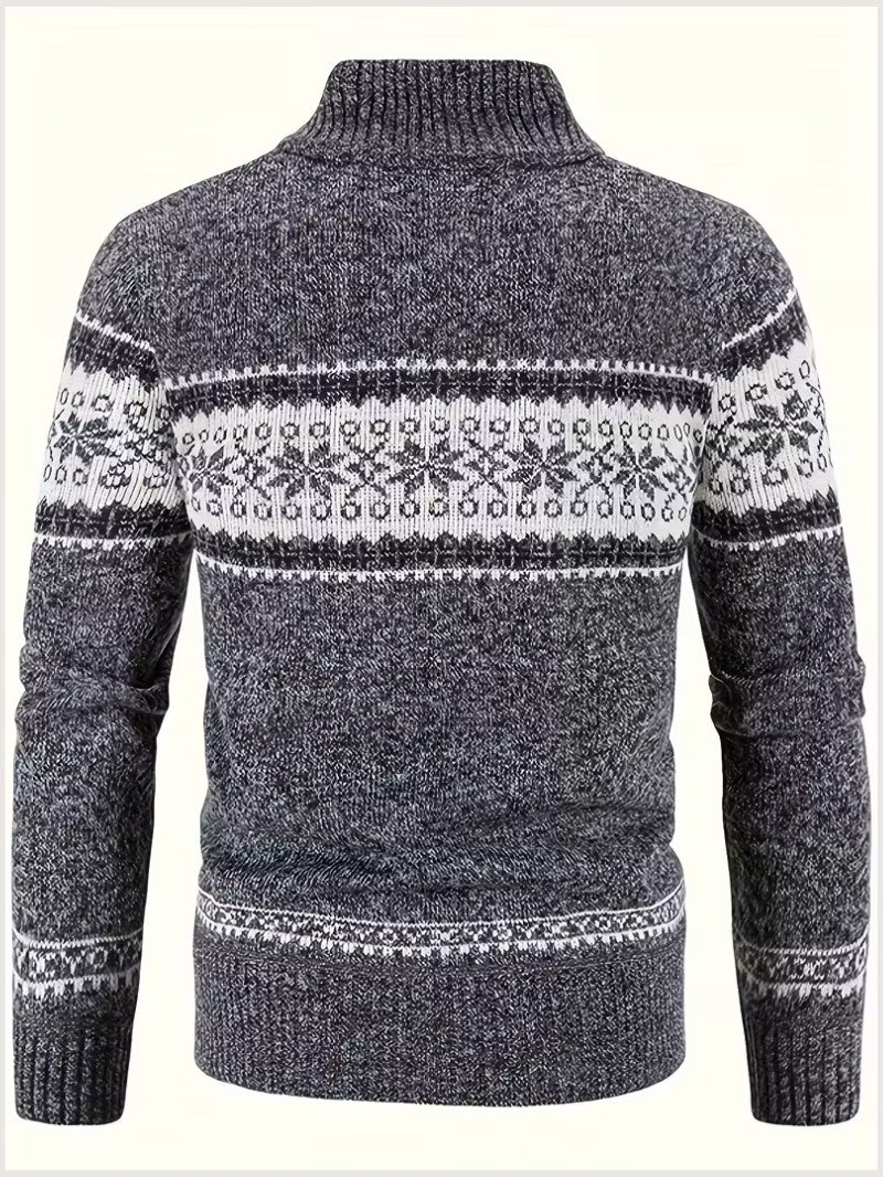 Men’s Fleece Lined Knit Cardigan - Wild Eye Vision