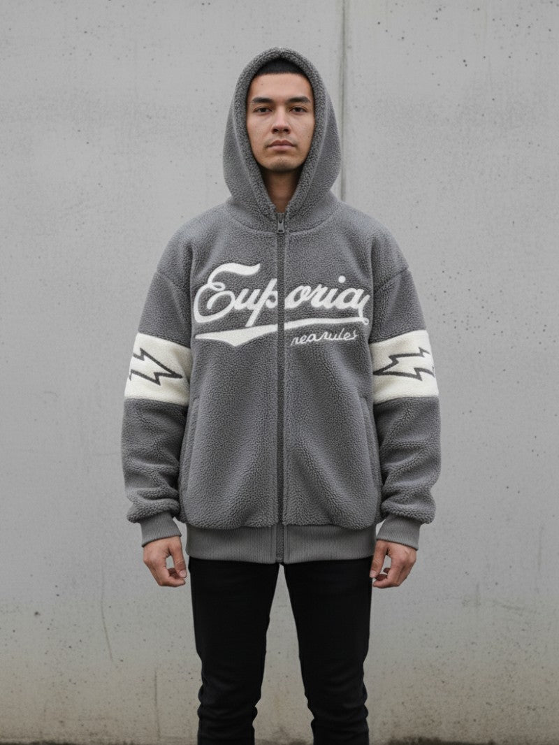 Men’s Fleece Zip - Up Hoodie - Men Cardigan - Wild Eye Vision
