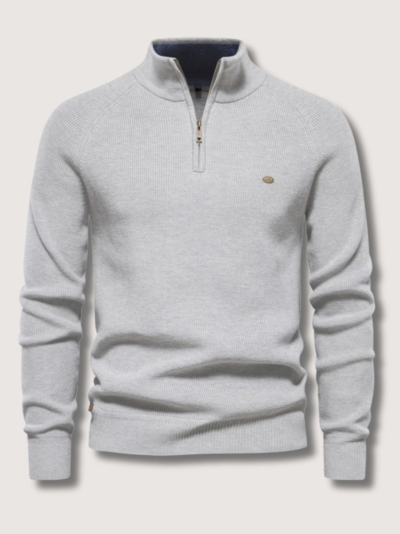 Men’s Half Zip Knit Jumper - Men Knitted Jumper - Wild Eye Vision