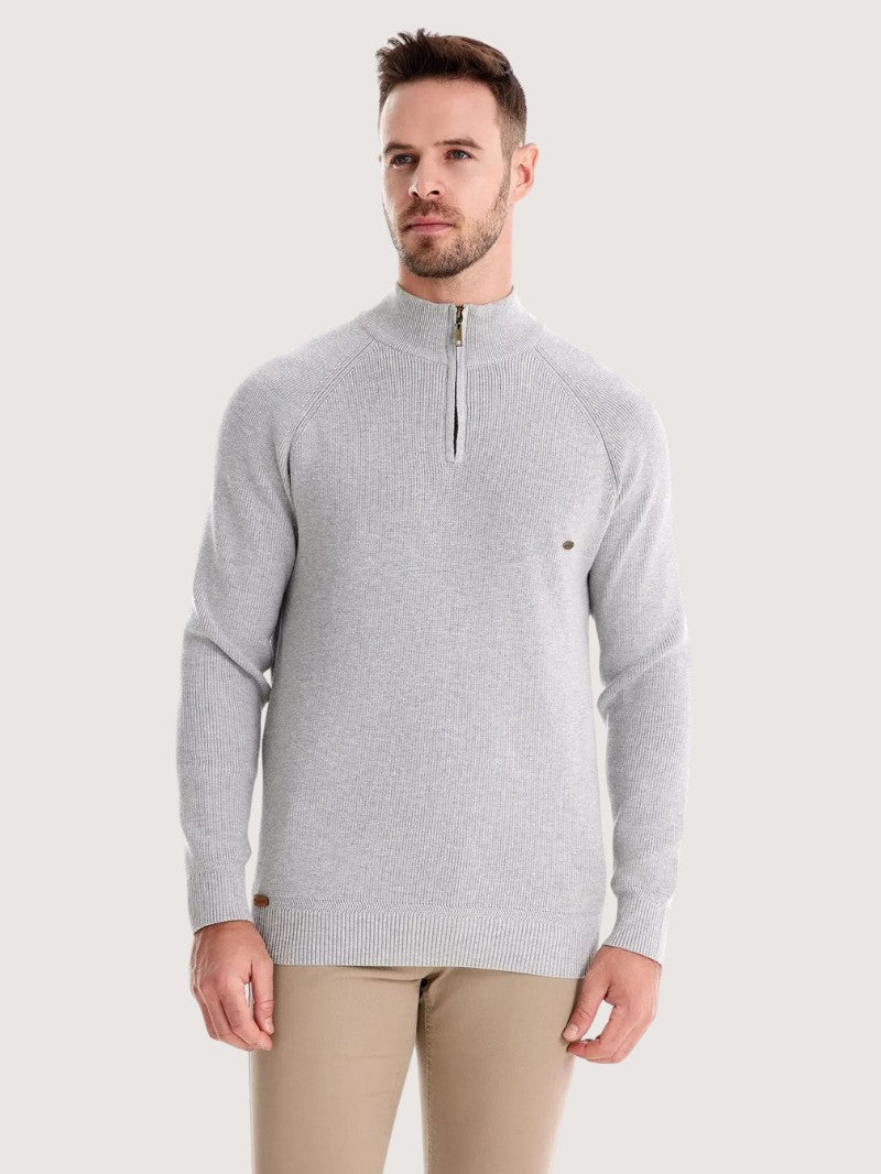 Men’s Half Zip Knit Jumper - Men Knitted Jumper - Wild Eye Vision