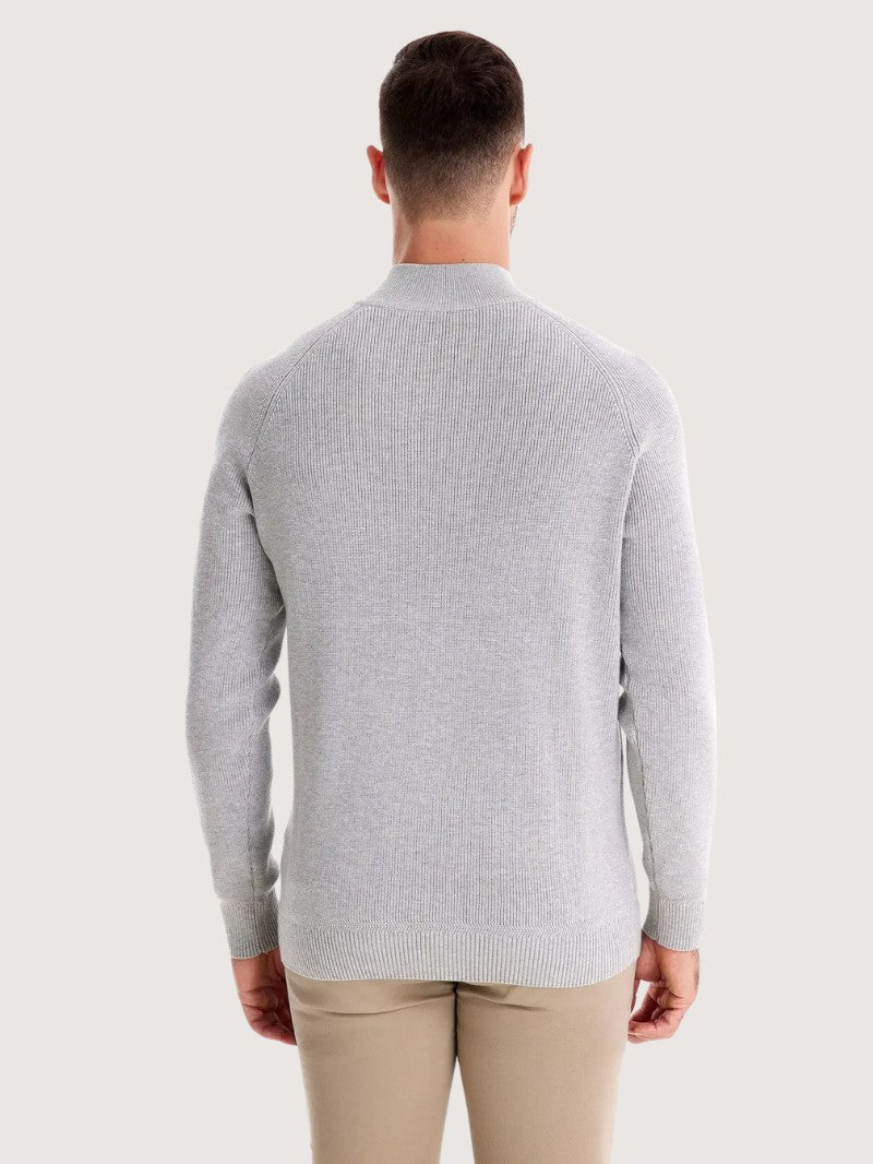 Men’s Half Zip Knit Jumper - Men Knitted Jumper - Wild Eye Vision