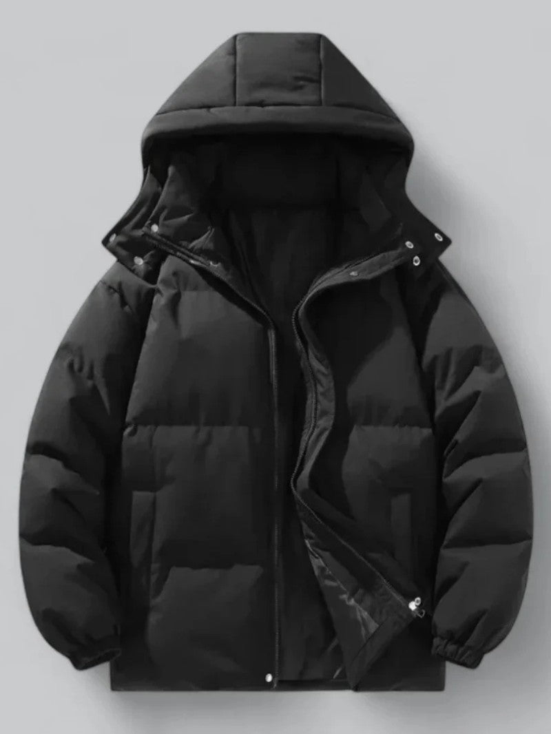 Men’s Hooded Puffer Jacket for Winter - Men's Puffer Jacket - Wild Eye Vision