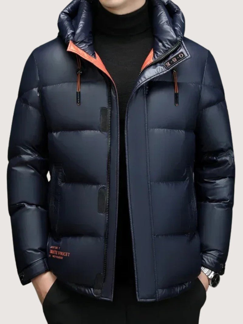 Men's Hooded Puffer Jacket - Men's Winter Jacket - Wild Eye Vision