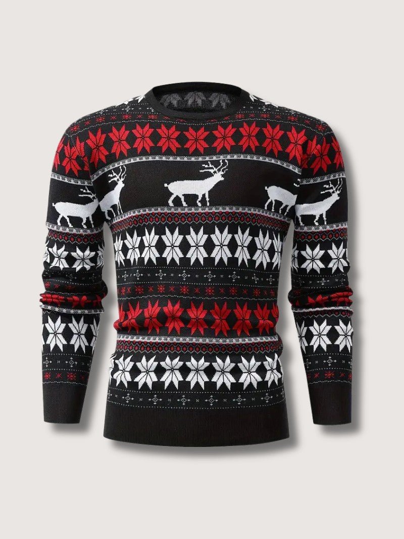 Men’s Knitted Cable Christmas Sweater - Mens Christmas Jumpers - Wild Eye Vision