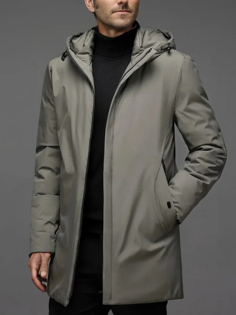 Men’s Long Hooded Winter Jacket - Men's Coat - Wild Eye Vision