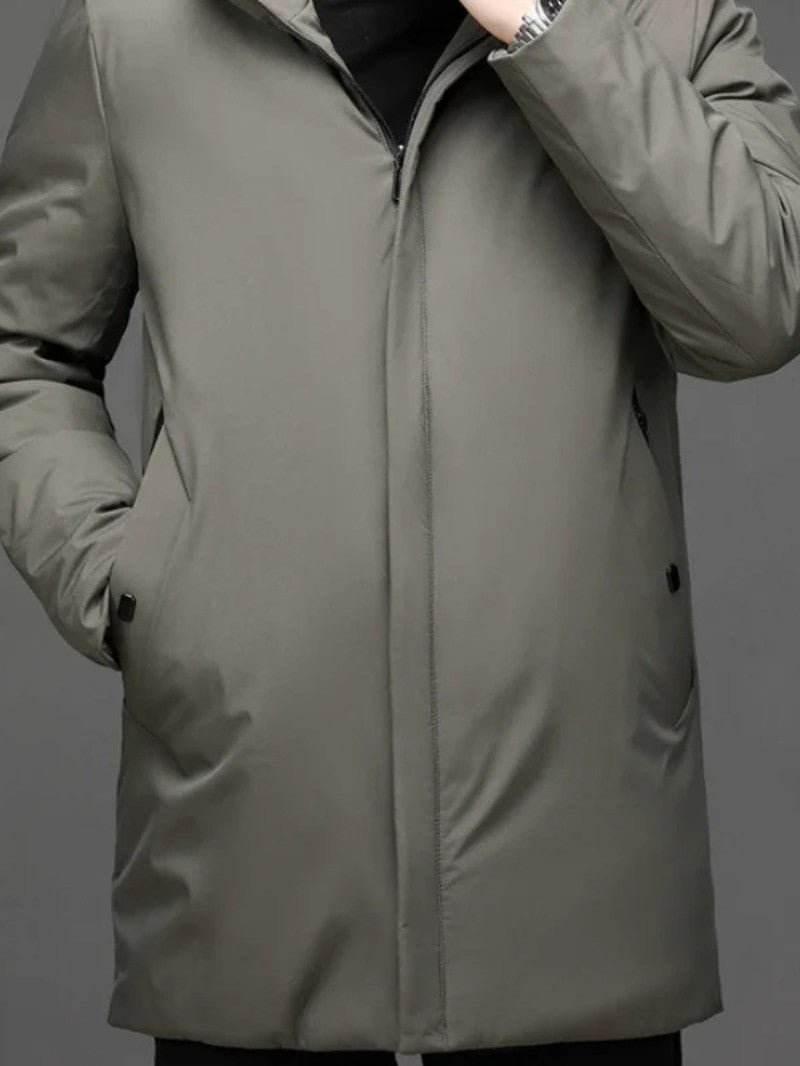 Men’s Long Hooded Winter Jacket - Men's Coat - Wild Eye Vision