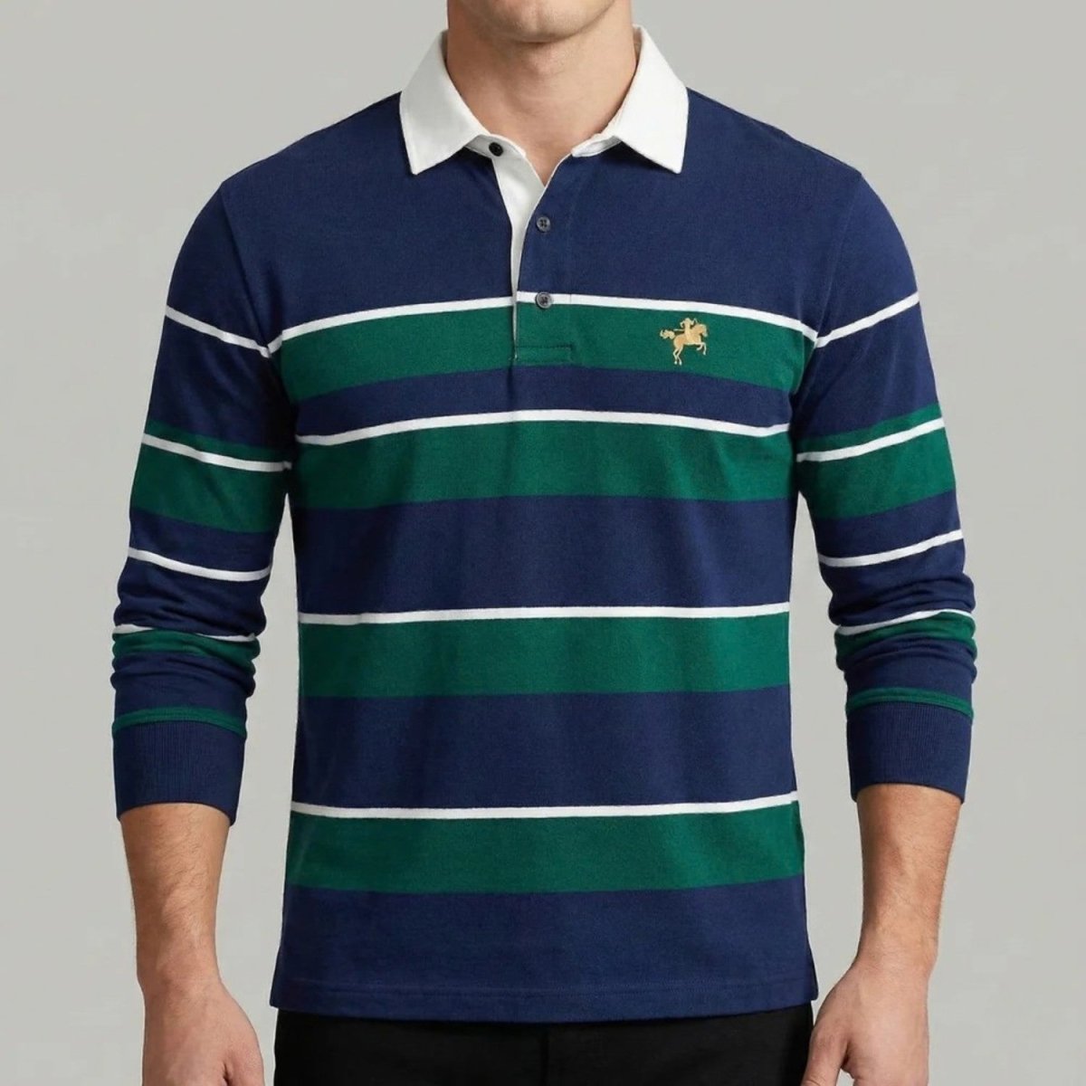 Men’s Longsleeve Polo Shirt - Polo Shirts - Wild Eye Vision