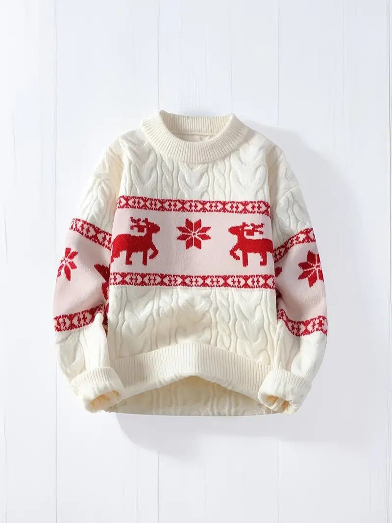 Men’s Reindeer Christmas Sweater - Mens Christmas Jumpers - Wild Eye Vision