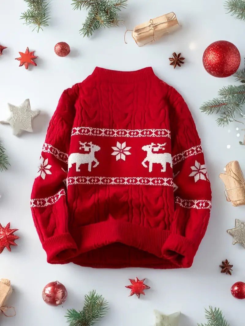 Men’s Reindeer Christmas Sweater - Mens Christmas Jumpers - Wild Eye Vision