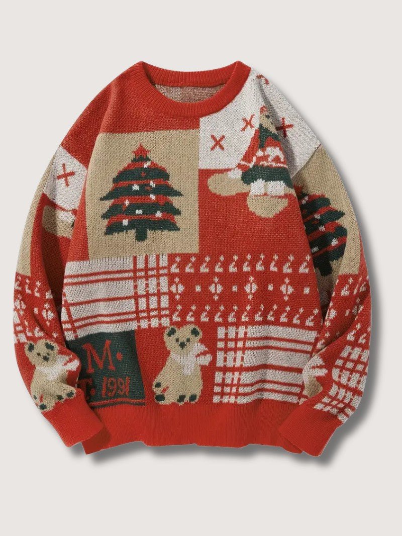 Men’s Santa Bear Christmas Sweater - Mens Christmas Jumpers - Wild Eye Vision