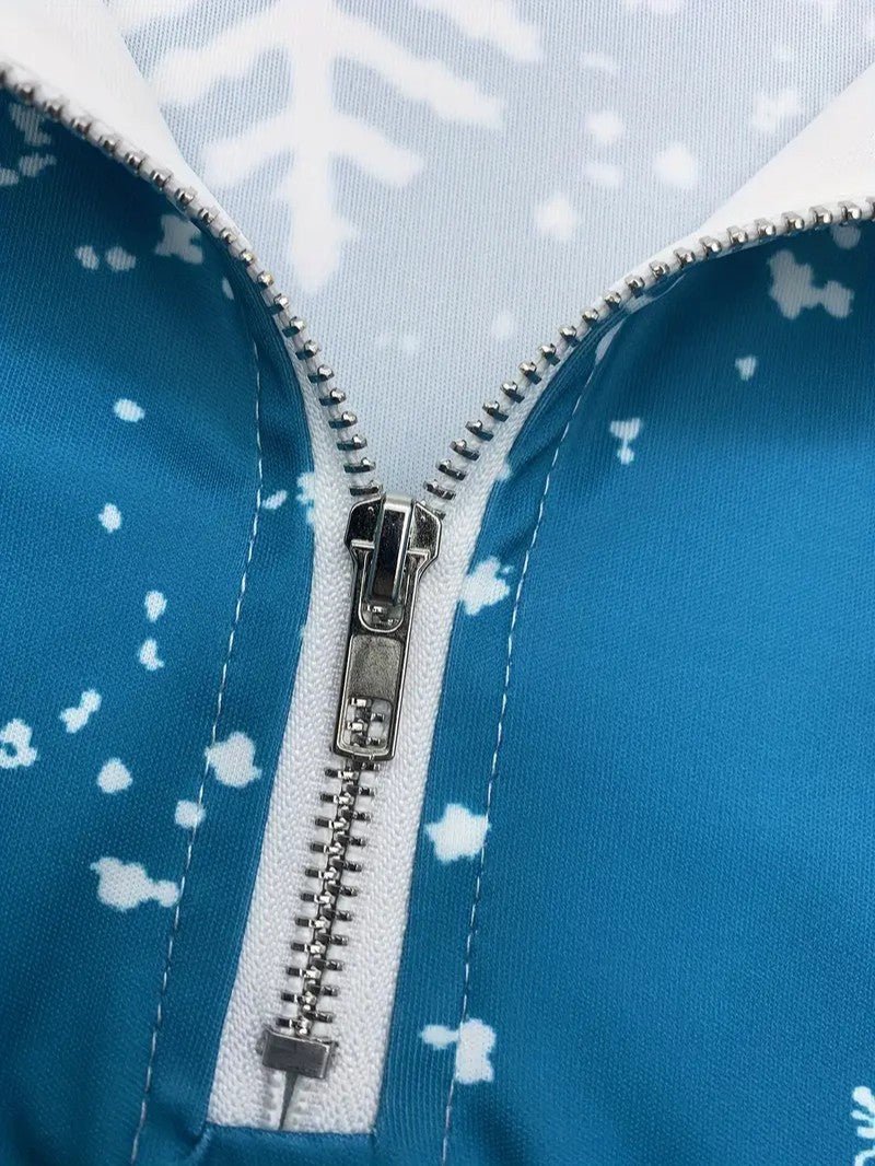 Men’s Santa & Snowflake Christmas Shirt - Mens Christmas Jumpers - Wild Eye Vision