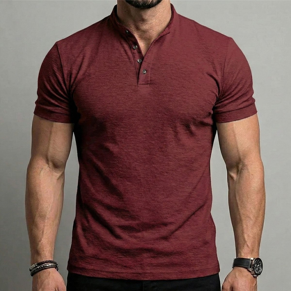 Men's Tailored Muscle Fit Polo Shirt - Polo Shirts - Wild Eye Vision
