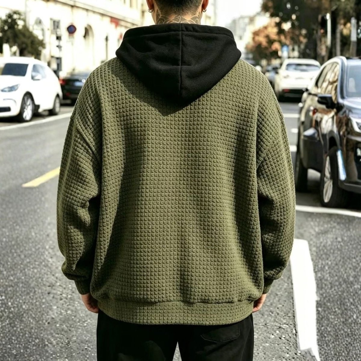 Men’s Textured Hooded Jacket - Hooded Jacket - Wild Eye Vision