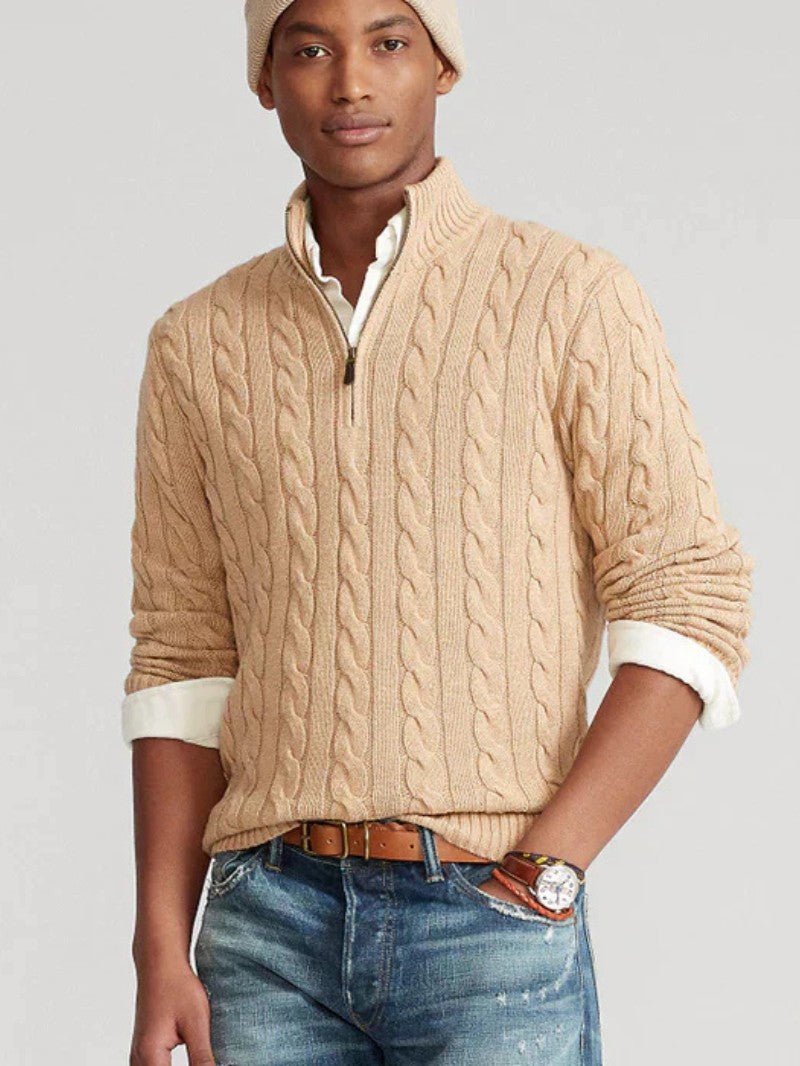 Men’s Wool Knit Sweater - Men Knitted Jumper - Wild Eye Vision