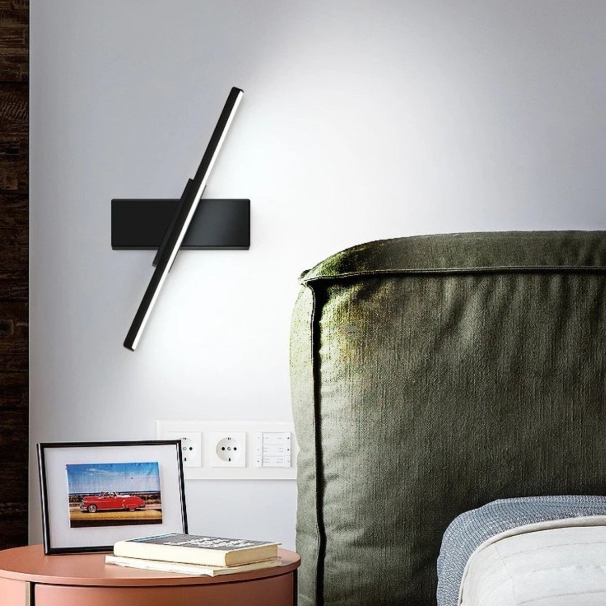 Modern Rotating LED Wall Light - Bedside Lamp - Wild Eye Vision