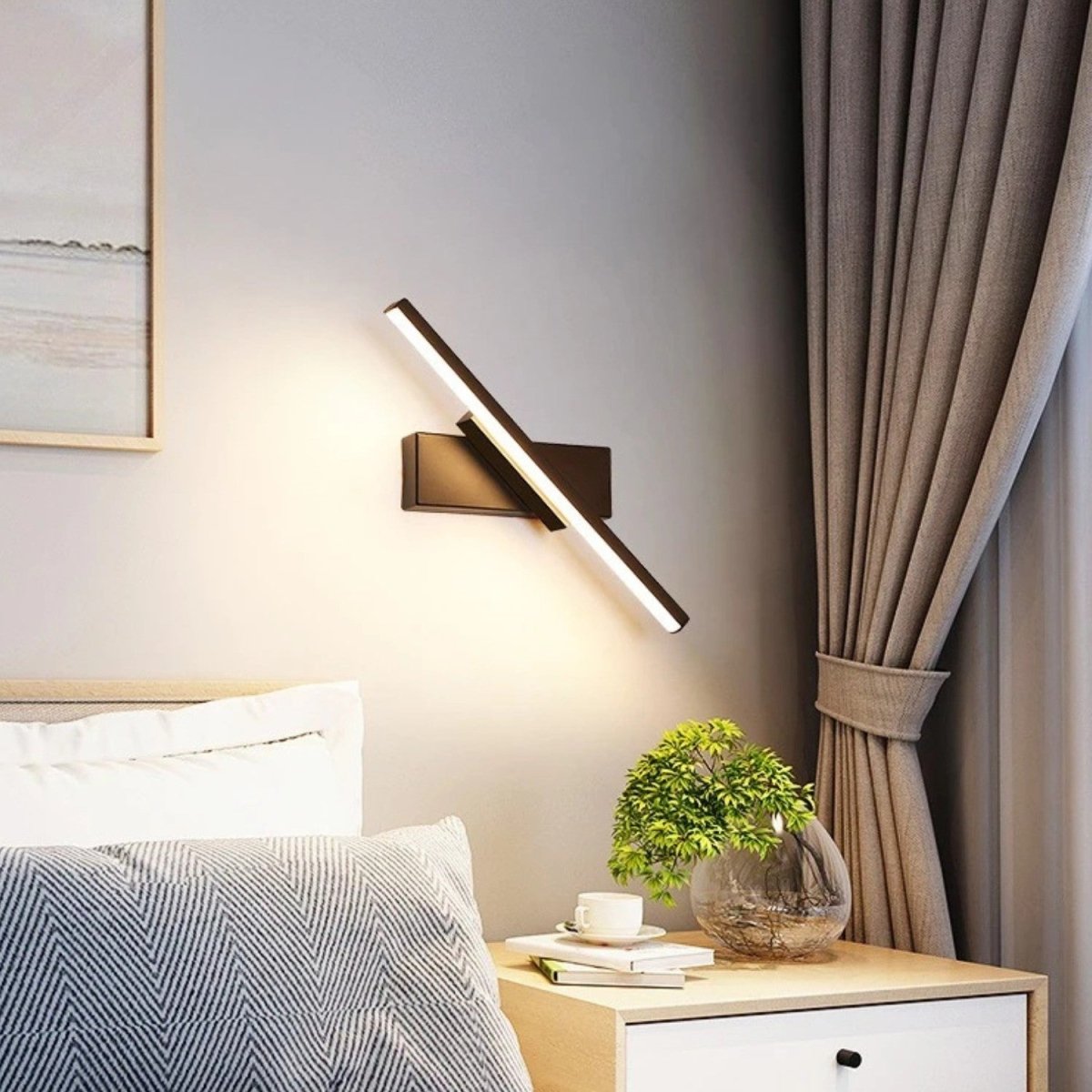 Modern Rotating LED Wall Light - Bedside Lamp - Wild Eye Vision