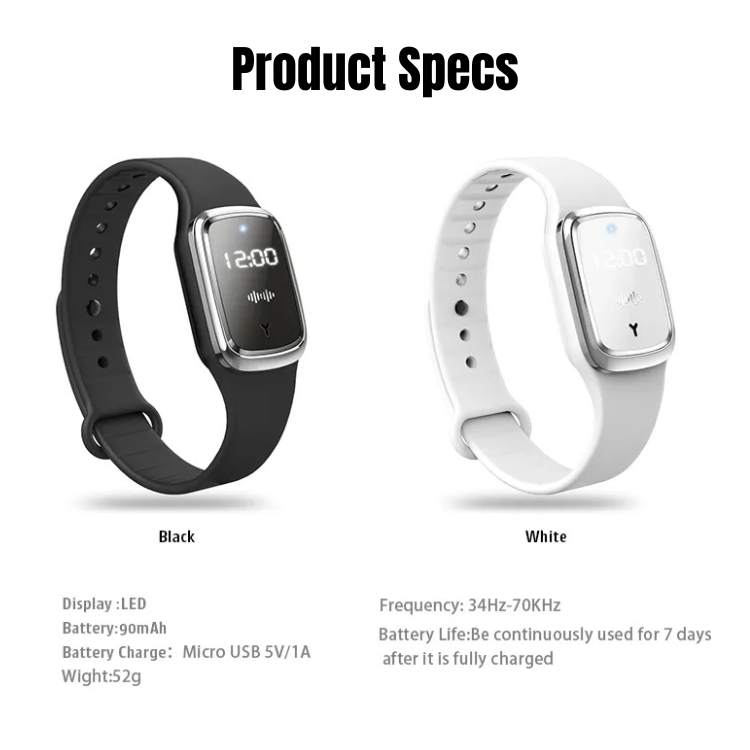 Mosquito Guard Ultrasonic Repellent Bracelet - Mosquito Repellent Bracelet - Wild Eye Vision