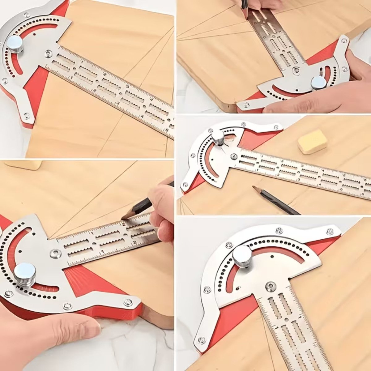 Multi - Angle Woodworking Ruler - Measuring Ruler - Wild Eye Vision