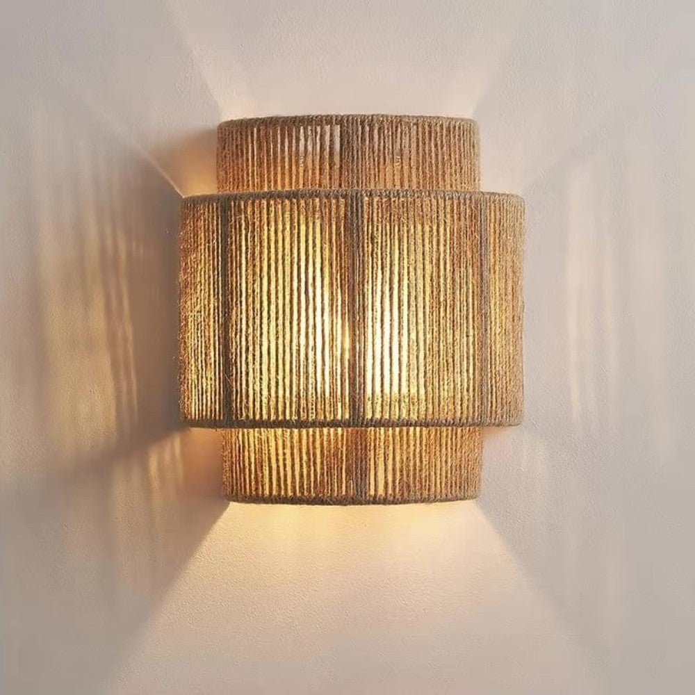 Natural Rattan Weave Wall Light - Wall Light - Wild Eye Vision