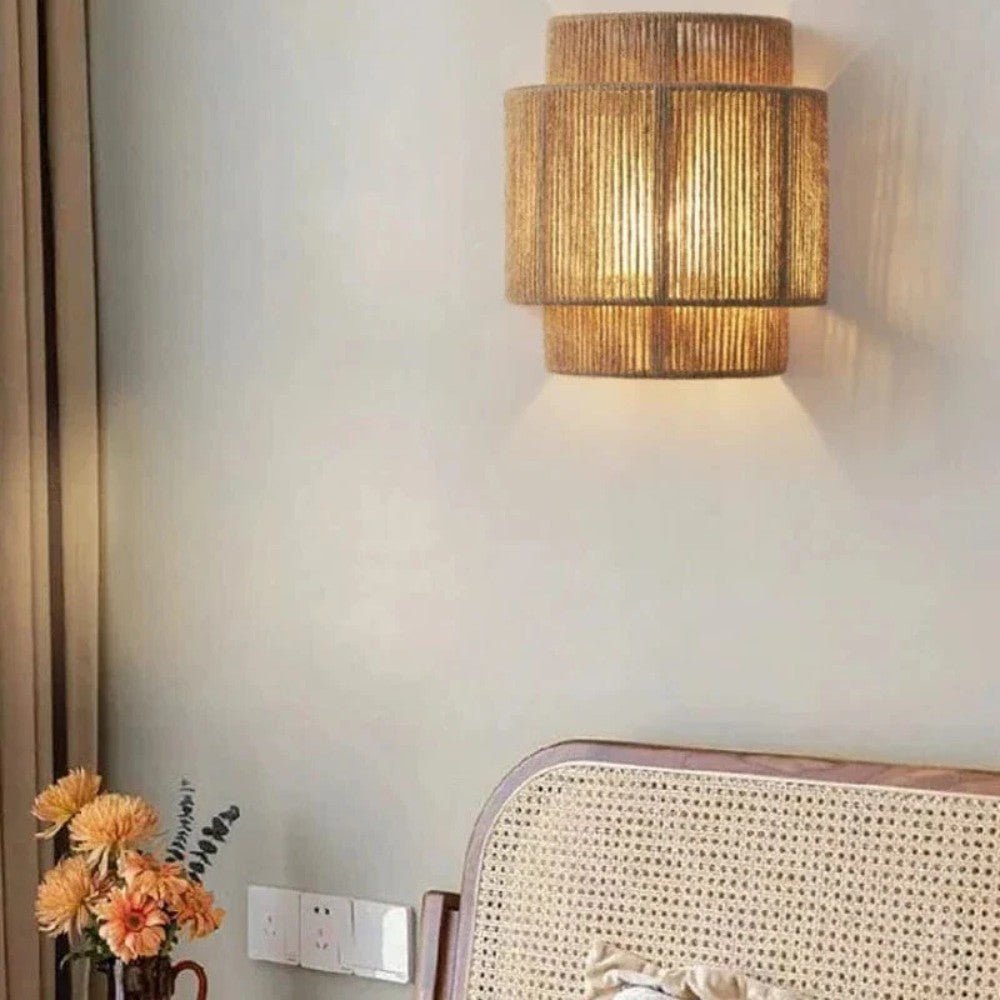 Natural Rattan Weave Wall Light - Wall Light - Wild Eye Vision