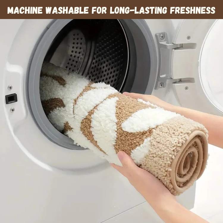 NatureSoft Ultra - Soft Leaf Pattern Bath Mat - Bath Mat - Wild Eye Vision