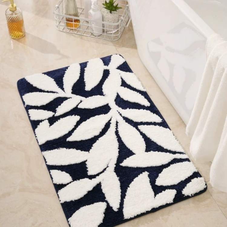 NatureSoft Ultra - Soft Leaf Pattern Bath Mat - Bath Mat - Wild Eye Vision