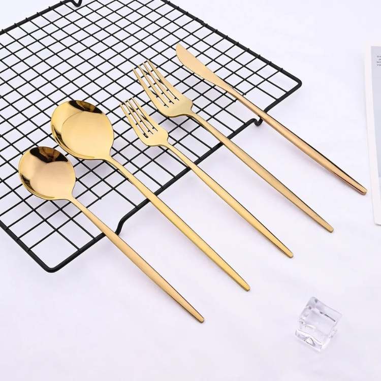 NovaChrome Modern Dinnerware 24 - Piece Set - Dinnerware - Wild Eye Vision