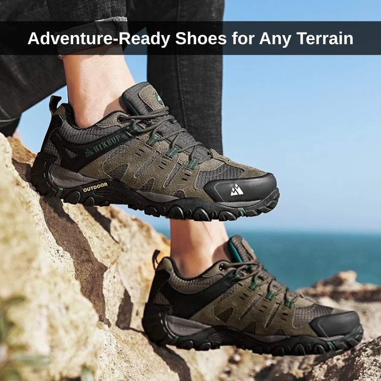 PeakTrail Men’s Waterproof Hiking Shoes - Hiking Shoes - Wild Eye Vision