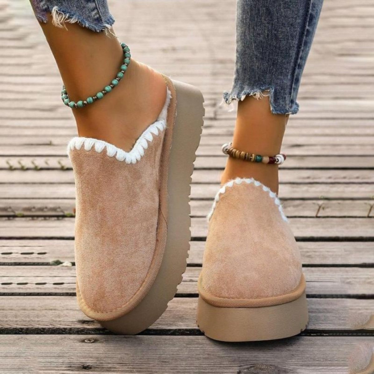 Platform Plush Comfort Slippers - Orthopedic Slippers - Wild Eye Vision
