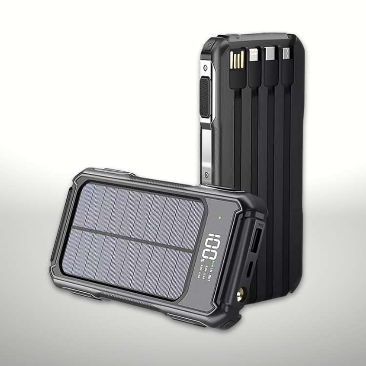 PowerFlex Solar Charger 200000mAh - Mobile Power Bank - Wild Eye Vision