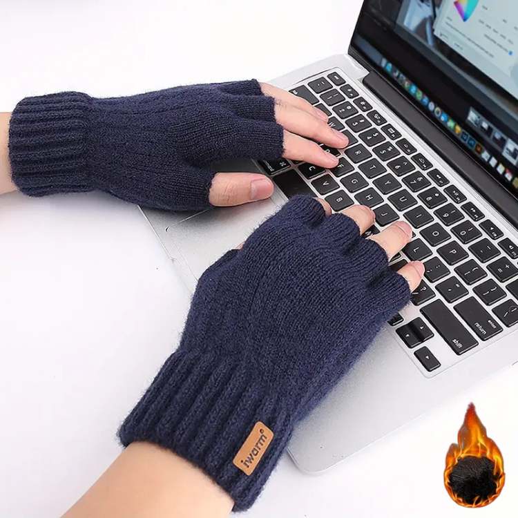 Premium Alpaca Half - Finger Gloves - Gloves - Wild Eye Vision