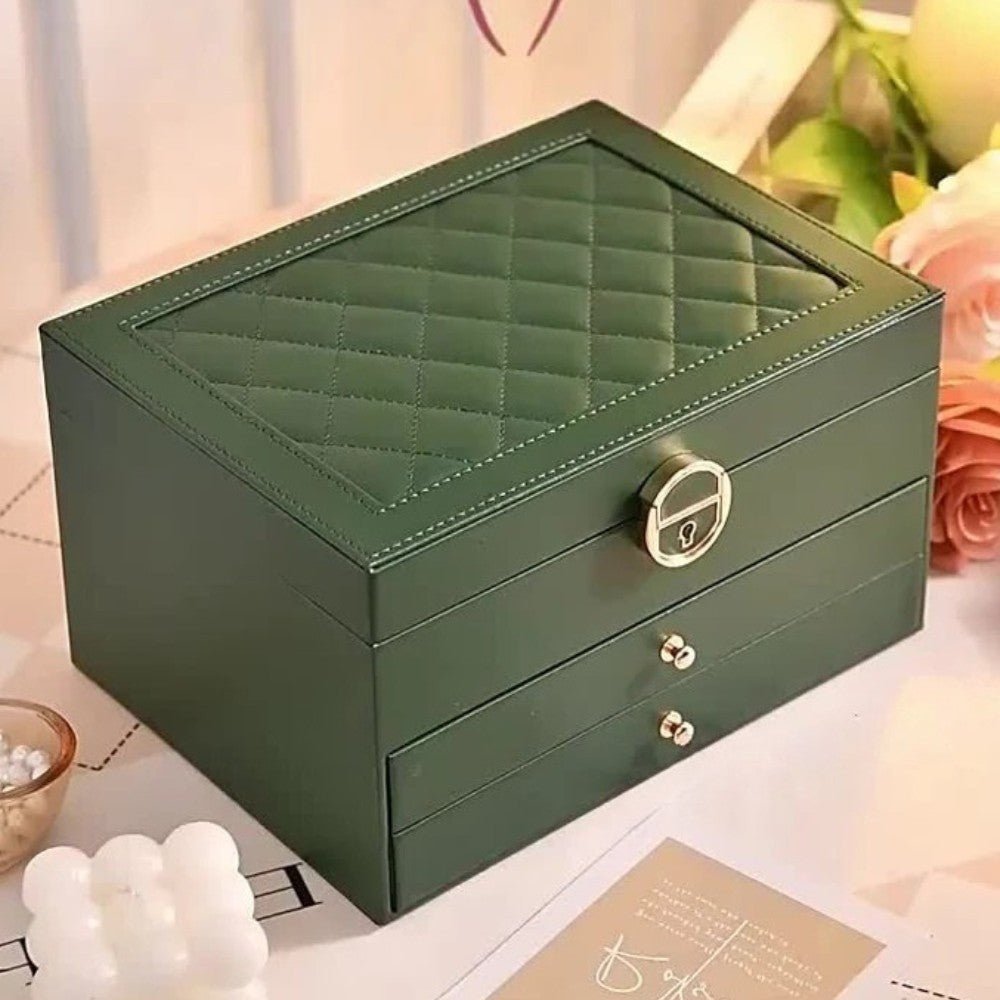 Premium Leather Jewelry Storage Organizer - Jewelry Box - Wild Eye Vision