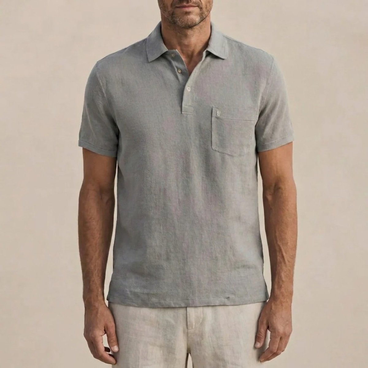 Premium Linen Polo for Men - Polo Shirts - Wild Eye Vision