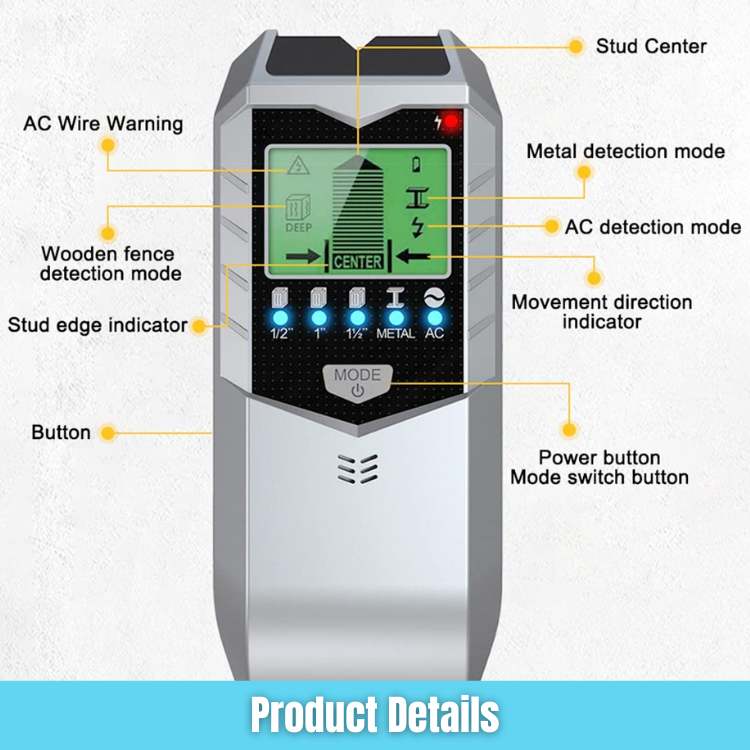 ProScan 5 - in - 1 Stud Detector - Stud Detector - Wild Eye Vision