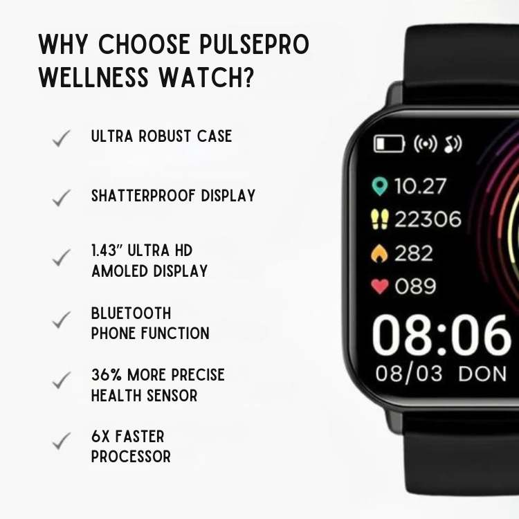 PulsePro Wellness Watch - Health Watch - Wild Eye Vision