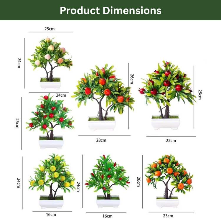 PureTropic Artificial Faux Fruit Tree - Artificial Plant - Wild Eye Vision