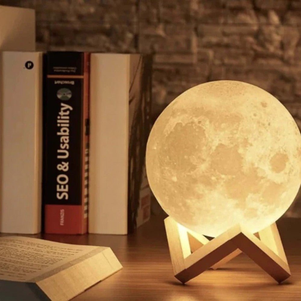 Radiant Moon Glow Table Lamp - Moon Lamp - Wild Eye Vision